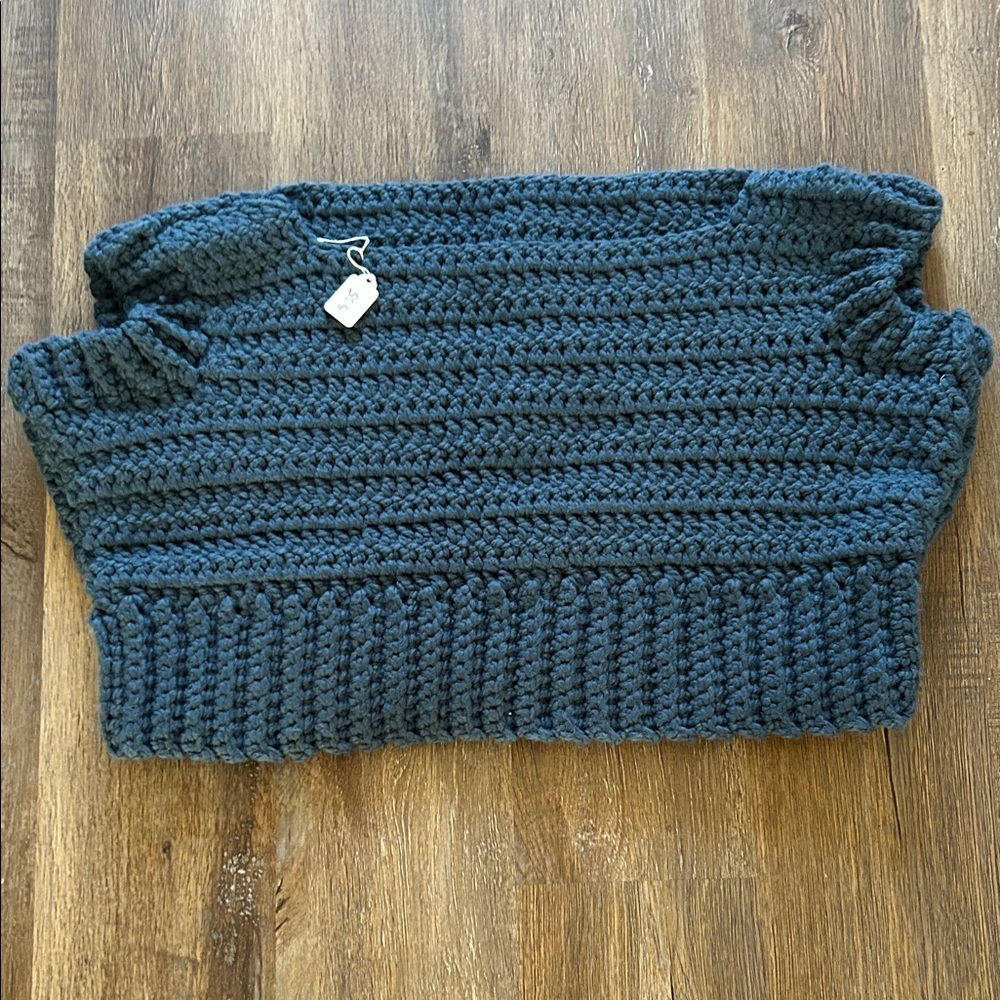 Women's Blue Knit Sweater